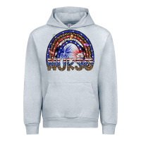Heather Grey american nurse Urban Hoodie - SublimationCraftShop