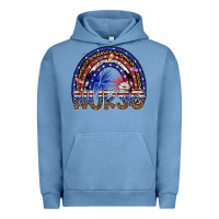 Pigment Pebble Blue american nurse Urban Hoodie - SublimationCraftShop