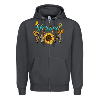 Smoke Blessed mom sunflower butterfly mother's day Zipper Hoodie - HowdyJamesFarm