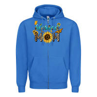 True Royal Blessed mom sunflower butterfly mother's day Zipper Hoodie - HowdyJamesFarm