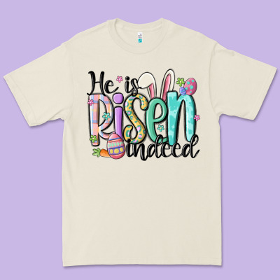He Is Risen Indeed Premium Tee Designed By Maliassmallbusiness