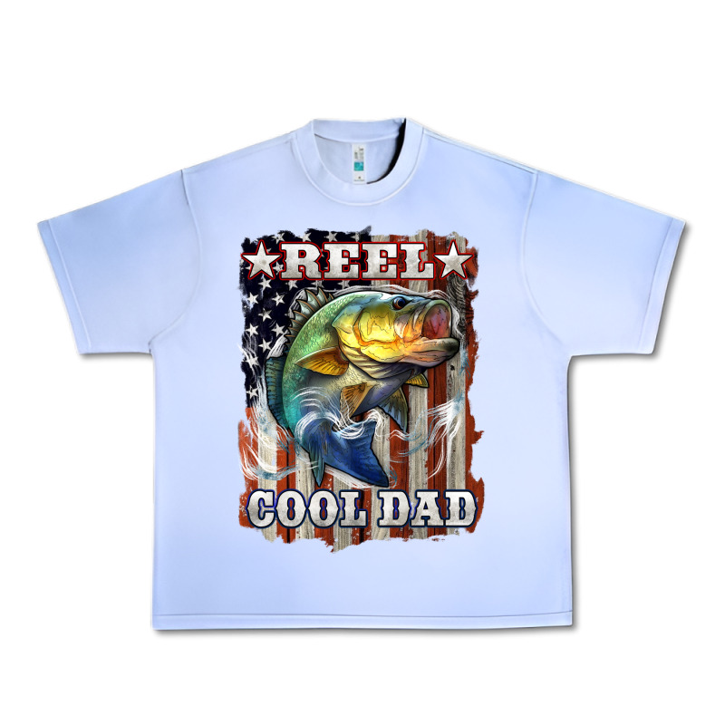 Reel Cool Dad Bass 4th Of July Urban Heavy Tee by LillyAllenDesigns | Teevron