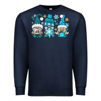 Navy winter gnomies Premium Sweatshirt - BundleAndBundleShop