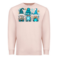 Pale Pink winter gnomies Premium Sweatshirt - BundleAndBundleShop