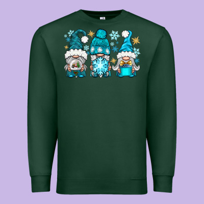 Winter Gnomies Premium Sweatshirt Designed By Bundleandbundleshop