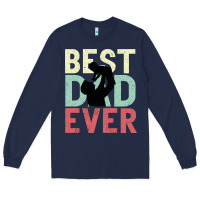 Navy Best Dad Ever Long Sleeve Tee - Bettercallsaul