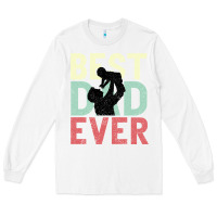 White Best Dad Ever Long Sleeve Tee - Bettercallsaul