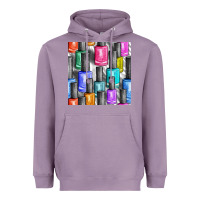 Lavender colorful nail polish seamless pattern bbs Heavyweight Hoodie - BundleAndBundleShop