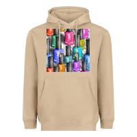 Mushroom colorful nail polish seamless pattern bbs Heavyweight Hoodie - BundleAndBundleShop