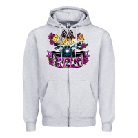 Heather Grey Racing mom Mother's Day Zipper Hoodie - HowdyJamesFarm
