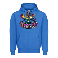 True Royal Racing mom Mother's Day Zipper Hoodie - HowdyJamesFarm