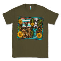 Army Green western leopard mini Classic Tee - LillyAllenDesigns