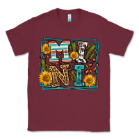 Burgundy western leopard mini Classic Tee - LillyAllenDesigns