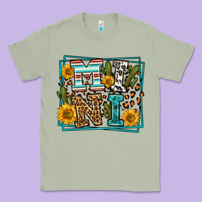 Western Leopard Mini Classic Tee Designed By Lillyallendesigns
