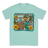 Seafoam western leopard mini Classic Tee - LillyAllenDesigns