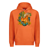 Carrot western horse cactus sunflowers horseshoe Premium Hoodie - OliviaCreatesArt