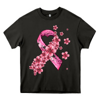 Asphalt pink cancer ribbon Heavy Core Tee - AdoDesignShop