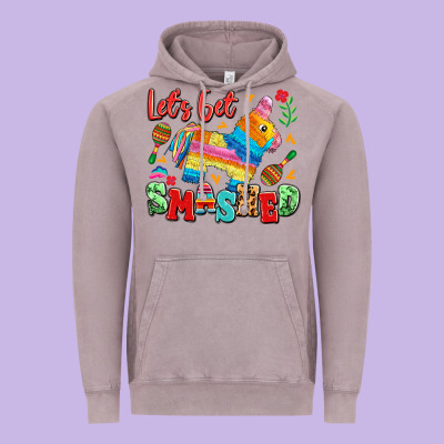 Let's Get Smashed Vintage Hoodie Designed By Lillyallendesigns