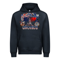 Navy amerikan gnomies Urban Hoodie - SublimationCraftShop