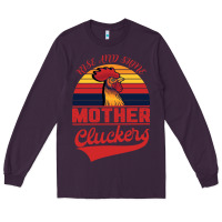 Plum Rise And Shine Mother Cluckers Long Sleeve Tee - Bettercallsaul