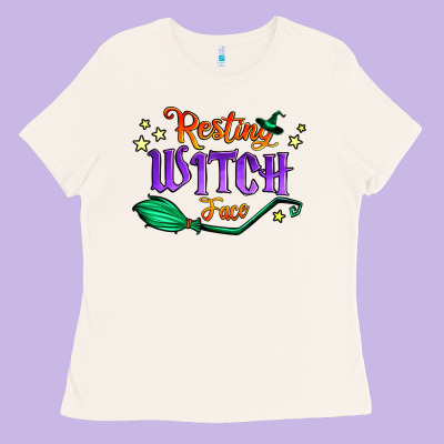 Resting Witch Face Ladies Tee Designed By Jasminsmagicworld