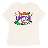 Bone resting witch face Ladies Tee - Jasminsmagicworld