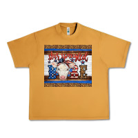 Peanut Butter 4th of July Western Star Spangled Baby Cow Urban Heavy Tee - LillyAllenDesigns