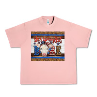 Salmon 4th of July Western Star Spangled Baby Cow Urban Heavy Tee - LillyAllenDesigns