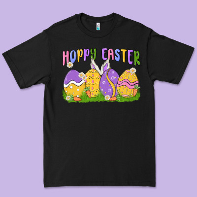 Hoppy Easter Premium Tee Designed By Maliassmallbusiness
