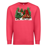 Cardinal christmas santa Premium Sweatshirt - FaDigitalArtStudio