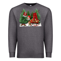Charcoal Heather christmas santa Premium Sweatshirt - FaDigitalArtStudio