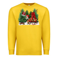 Lemon christmas santa Premium Sweatshirt - FaDigitalArtStudio