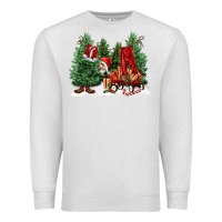 Oatmeal Heather christmas santa Premium Sweatshirt - FaDigitalArtStudio