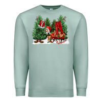Seafoam christmas santa Premium Sweatshirt - FaDigitalArtStudio