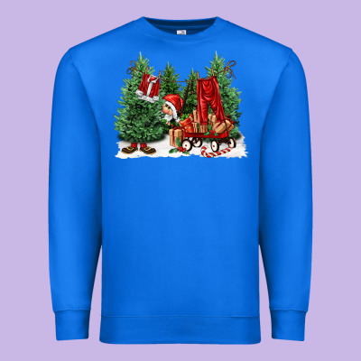 Christmas Santa Premium Sweatshirt Designed By Fadigitalartstudio
