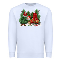 White christmas santa Premium Sweatshirt - FaDigitalArtStudio