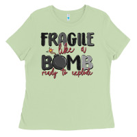 Matcha fragile like a bomb ready to explode Ladies Tee - MaliasSmallBusiness