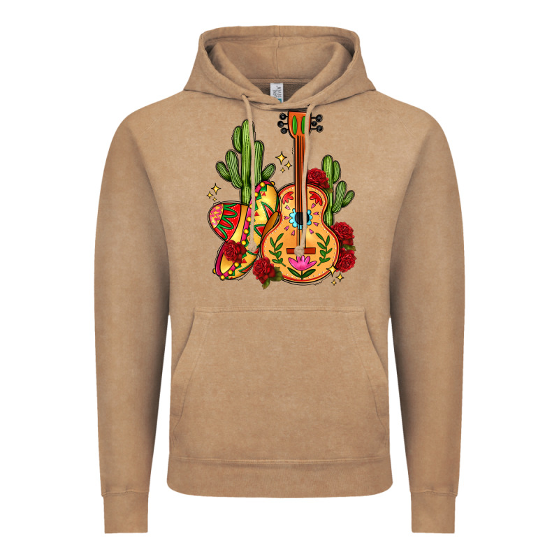 Mexican Guitar Vintage Hoodie by LillyAllenDesigns | Teevron