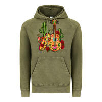 Vintage Olive mexican guitar Vintage Hoodie - LillyAllenDesigns