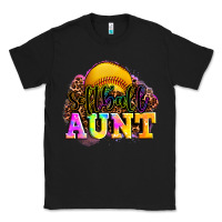 Black softball aunt Classic Tee - LillyAllenDesigns