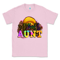 Bubblegum Pink softball aunt Classic Tee - LillyAllenDesigns