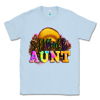 Dusty Blue softball aunt Classic Tee - LillyAllenDesigns