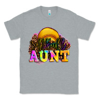 Heather Grey softball aunt Classic Tee - LillyAllenDesigns