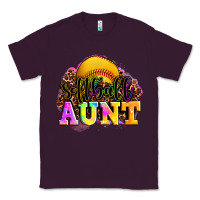 Plum softball aunt Classic Tee - LillyAllenDesigns