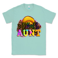Seafoam softball aunt Classic Tee - LillyAllenDesigns
