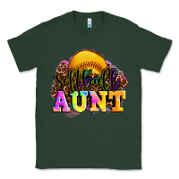 Sports Green softball aunt Classic Tee - LillyAllenDesigns