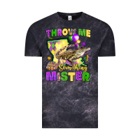 Cloud Black throw me something mister louisiana mardi gras Vintage Tee - LillyAllenDesigns
