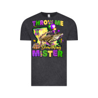Vintage Black throw me something mister louisiana mardi gras Vintage Tee - LillyAllenDesigns