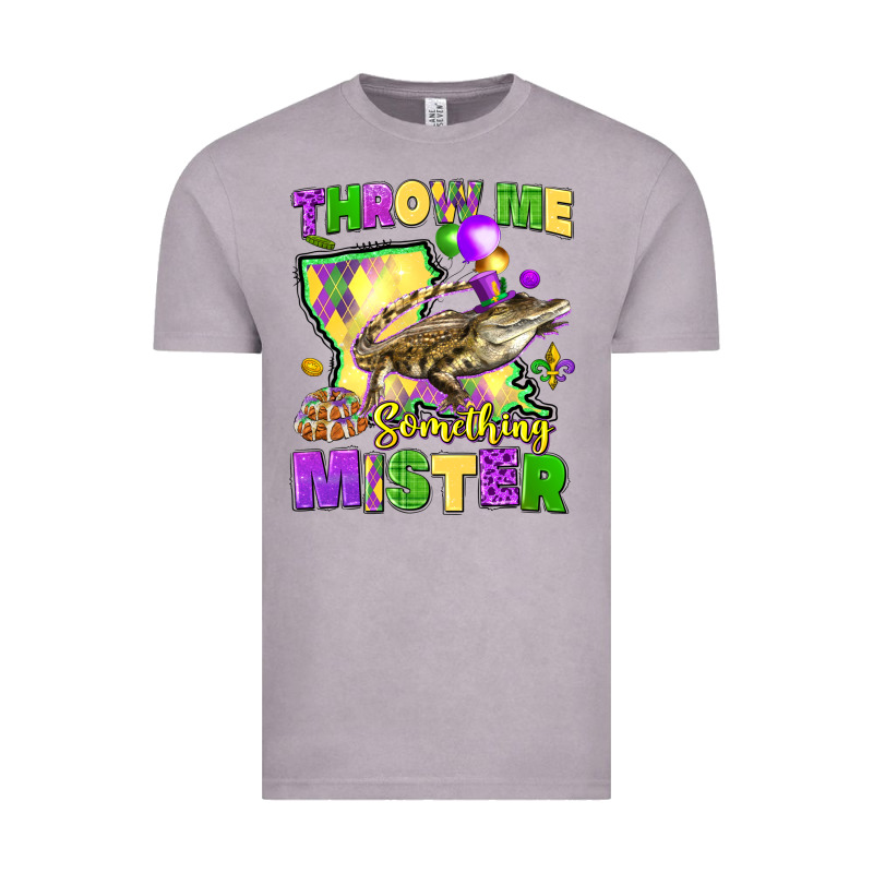 Throw Me Something Mister Louisiana Mardi Gras Vintage Tee by LillyAllenDesigns | Teevron