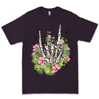 Plum skeleton flowers Premium Tee - MaliasSmallBusiness